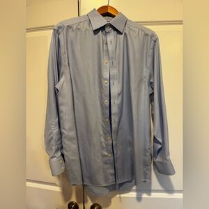 Charles Tyrwhitt Light Blue Dress Shirt with Collar Stays